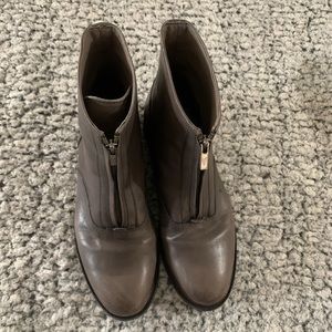Frye Kelly Zip Front Ankle Boots
